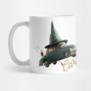 Wizard Flying Car Shirt, Vintage Flying Cars Mug